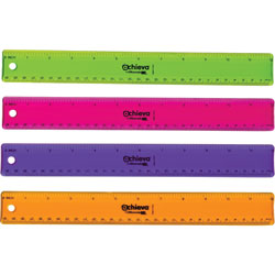 Officemate Flexible Ruler, 12 in, 12/PK, Assorted