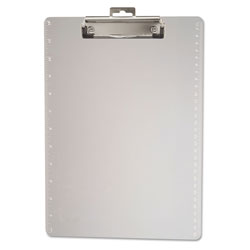 Officemate Plastic Clipboard, 1/2 in Capacity, Holds 8 1/2 x 11, Clear