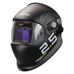 Optrel The Automatic Welding Helmet with World Record 2.5 ADF, SH2.5, SH8 to SH12, Black, 1.97 in x 3.94 in