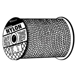 Orion Ropeworks Solid Braid Ropes, 1,238 lb Cap., 1,000 ft, Nylon (Polyamide), White