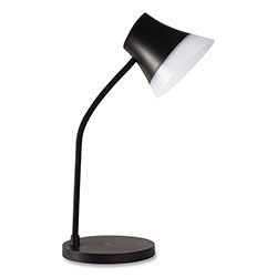 OttLite Wellness Series Shine LED Desk Lamp, 12 in to 17 in High, Black