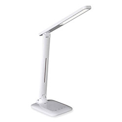 OttLite Wellness Series Slimline LED Desk Lamp, 5 in to 20.25 in High, White
