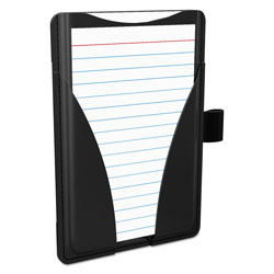 Oxford At Hand Note Card Case, 25 Capacity, 3 3/4d x 5 1/2w, Black