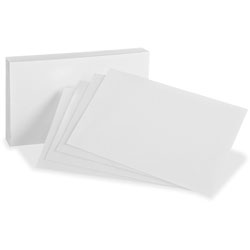 Oxford Blank Index Cards, 3 in x 5 in, 300/PK, White