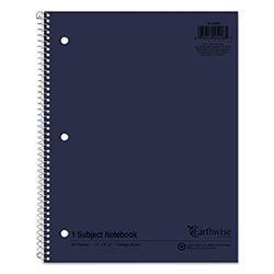 Oxford Earthwise by Oxford Recycled Single Subject Notebook, Medium/College Rule, Randomly Assorted Covers, 11 x 8.5, 80 Sheets