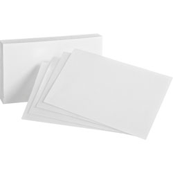 Oxford Index Cards, Blank, 4 in x 6 in, 500/BD, White