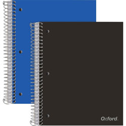 Oxford Notebook, 3-Sub, 150-Sht, 8-1/2 inWx10-1/2 inLx1/2 inH, 2/Pk, Ast