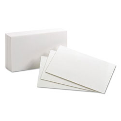 Oxford Unruled Index Cards, 3 x 5, White, 100/Pack (ESS30)