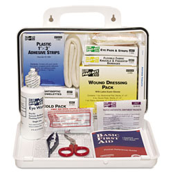 Pac-Kit 25 Person ANSI Plus First Aid Kit, Weatherproof Plastic, Wall Mount