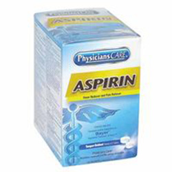 Pac-Kit PhysiciansCare® Aspirin, 325 mg, 2 pk/50 pk per Box