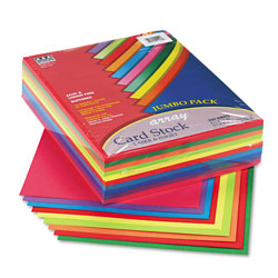 Pacon Array Card Stock, 65lb, 8.5 x 11, Assorted Lively Colors, 250/Pack (RIV01199)