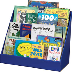 Pacon Book Shelf, Classroom Keeper, 3 Tiered, 17 in x 20 in x 10 in, Blue