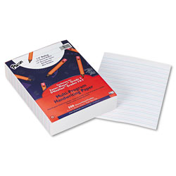 Pacon Multi-Program Handwriting Paper, 16 lb, 1/2 in Short Rule, One-Sided, 8 x 10.5, 500/Pack