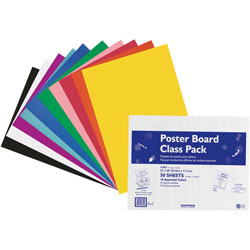 Pacon White Poster Board, Four-Ply, 22 x 28