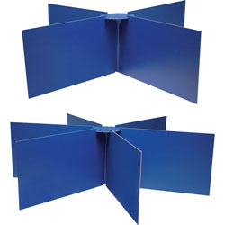 Pacon Round Table Privacy Boards, Blue