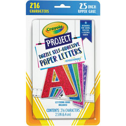 Pacon Self-adhesive Paper Letters - Self-adhesive - 2.50 in, - Assorted - Paper
