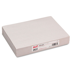Pacon Skip-A-Line Ruled Newsprint Paper, 1 in Two-Sided Long Rule, 8.5 x 11, 500/Pack