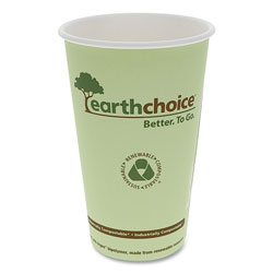 Pactiv EarthChoice Hot Cups, 16 oz, Green, 1,000/Carton