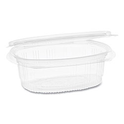 Pactiv EarthChoice PET Hinged Lid Deli Container, 4.92 x 5.87 x 1.89, 12 oz, 1-Compartment, Clear, 200/Carton