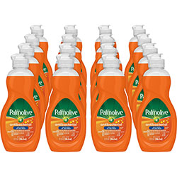 Palmolive Antibacterial Ultra Dish Soap, Concentrate Liquid, 9.7 fl oz (0.3 quart), Mild Citrus Scent, 16/Carton