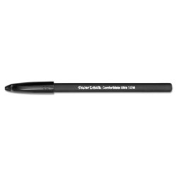 Papermate® ComfortMate Ultra Stick Ballpoint Pen, Medium 1mm, Black Ink/Barrel, Dozen