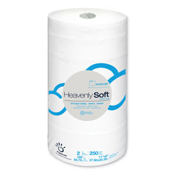 Papernet® Heavenly Soft Paper Towel, 11 in x 167 ft, White, 12 Rolls/Carton