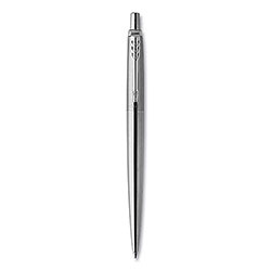 Parker Jotter Retractable Gel Pen, Medium 0.7 mm, Black Ink, Stainless Steel Barrel