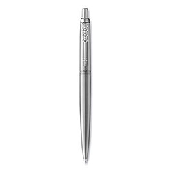 Parker Jotter XL Retractable Ballpoint Pen, Medium Point, Blue Ink, Stainless Steel Barrel