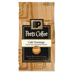 Peet's Coffee Portion Packs, Café Domingo Blend, 2.5 oz Frack Pack, 18/Box