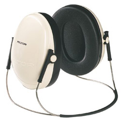 Peltor PELTOR™ Optime™ 95 Earmuff, 21 dB NRR, White/Black, Behind the Head