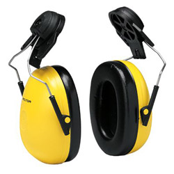 Peltor PELTOR™ Optime™ 98 Earmuff, 23 dB NRR, Yellow, Cap Mount