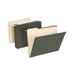 Pendaflex Hanging File Folder Combo Kit, Letter Size, 1/5-Cut Tab, Standard Green, 25 Hanging/50 Interior Folders