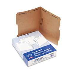 Pendaflex Kraft Folders with Two Fasteners, 2/5-Cut Tabs, Right of Center, Letter Size, Kraft, 50/Box