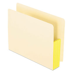 Pendaflex Manila Drop Front Shelf File Pockets, 5.25 in Expansion, 10 Sections, Letter Size, Manila, 10/Box