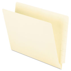 Pendaflex Manila End Tab Folders, 9.5 in Front, 2-Ply Straight Tabs, Letter Size, 100/Box