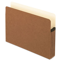 Pendaflex Smart Shield File Pocket, 5.25 in Expansion, Letter Size, Red Fiber, 10/Box