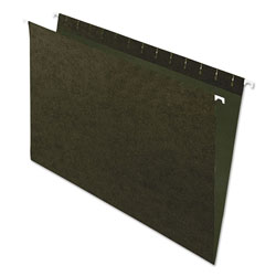 Pendaflex Standard Green Hanging Folders, Legal Size, Straight Tab, Standard Green, 25/Box