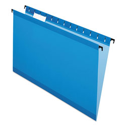 Pendaflex SureHook Hanging Folders, Legal Size, 1/5-Cut Tab, Blue, 20/Box