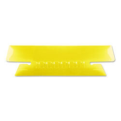 Pendaflex Transparent Colored Tabs For Hanging File Folders, 1/3-Cut Tabs, Yellow, 3.5" Wide, 25/Pack (ESS4312YEL)