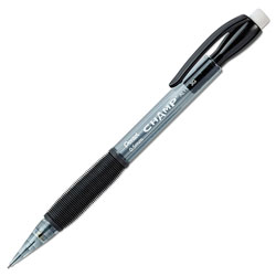 Pentel Champ Mechanical Pencil, 0.5 mm, HB (#2.5), Black Lead, Translucent Gray Barrel, Dozen (PENAL15A)