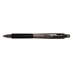 Pentel Mechanical Pencil, .7mm, 5-7/10 in, Black Barrel