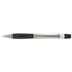 Pentel Quicker Clicker Mechanical Pencil, 0.5 mm, HB (#2.5), Black Lead, Transparent Smoke Barrel (PENPD345TA)