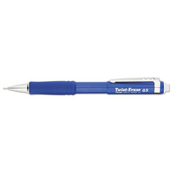 Pentel Twist-Erase III Mechanical Pencil, 0.5 mm, HB (#2.5), Black Lead, Blue Barrel (PENQE515C)
