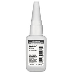 Permatex Zip Grip® GPE 100 Cyanoacrylate Adhesive, 1 oz, Bottle, Clear