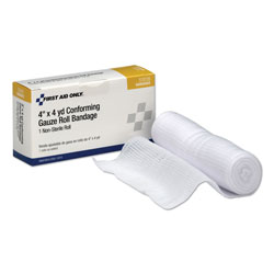Physicians Care First Aid Conforming Gauze Bandage, 4 in wide