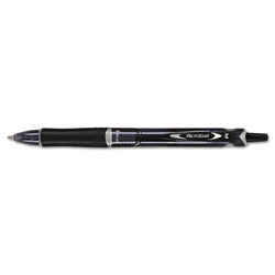 Pilot Acroball Colors Advanced Ink Hybrid Gel Pen, Retractable, Medium 1 mm, Black Ink, Smoke/Black Barrel