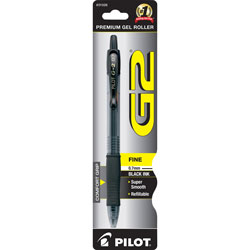 Pilot G2 Gel Pen, Retractable, Fine Point, Black
