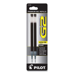Pilot Refill for Pilot G2 Gel Ink Pens, Ultra Fine Point, Black Ink, 2/Pack