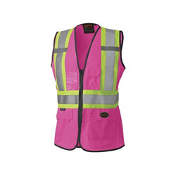 Pioneer 139PKU Ladies Mesh Vest, Size 2XL, Pink