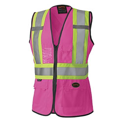 Pioneer 139PKU Ladies Mesh Vest, Size XL, Pink